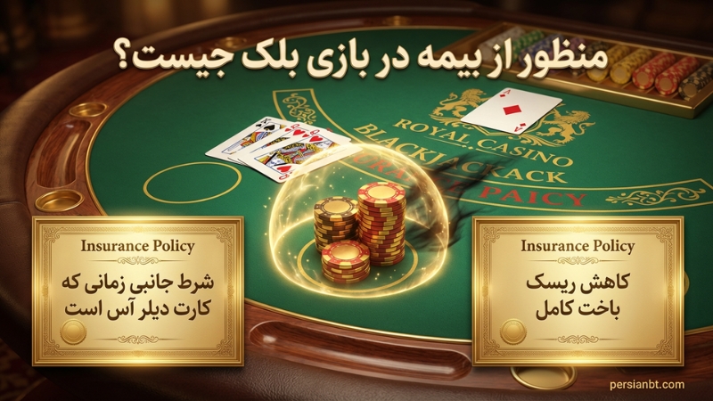 منظور از بیمه در بازی بلک جیست؟