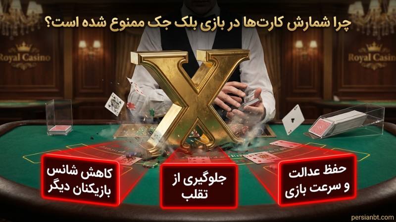 چرا شمارش کارت ها در بازی بلک جک ممنوع شده است؟