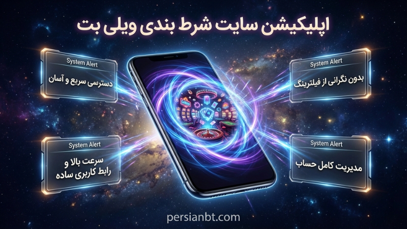 اپلیکیشن سایت شرط ویلی بت